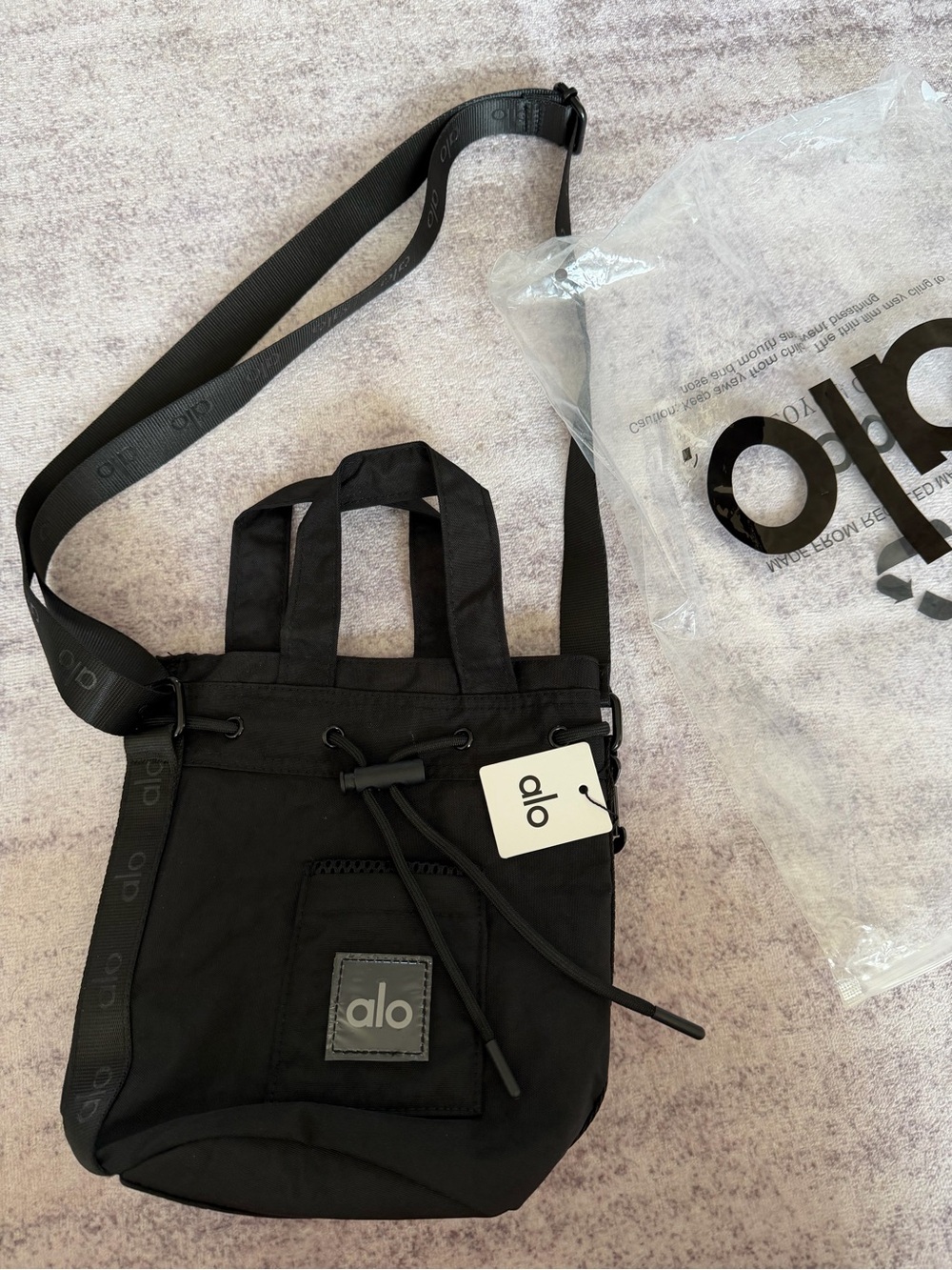 ALO Yoga Black Men's Belt/Crossbody Bag